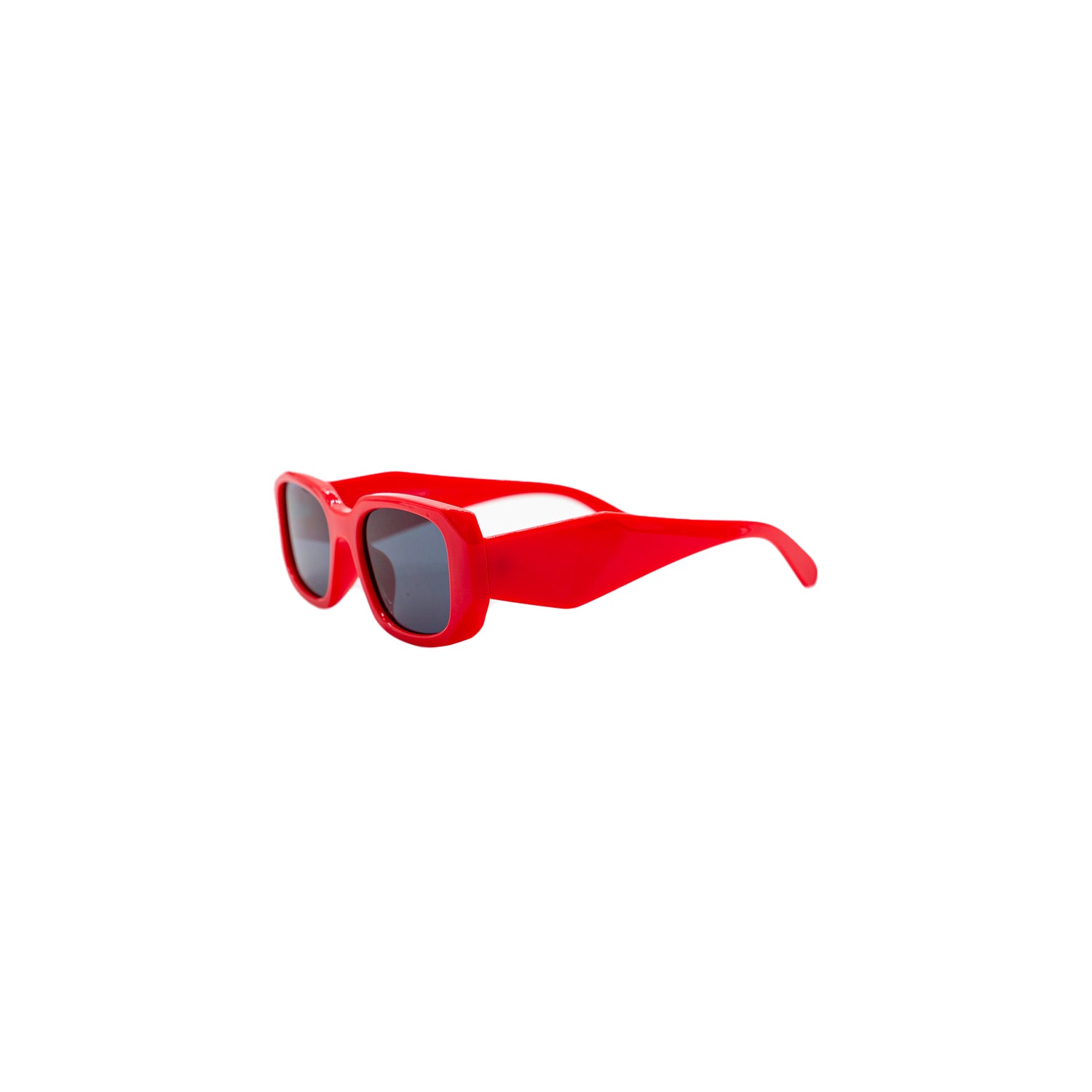 Geometric Frame Sunglasses - Red – Nucleus Bandit