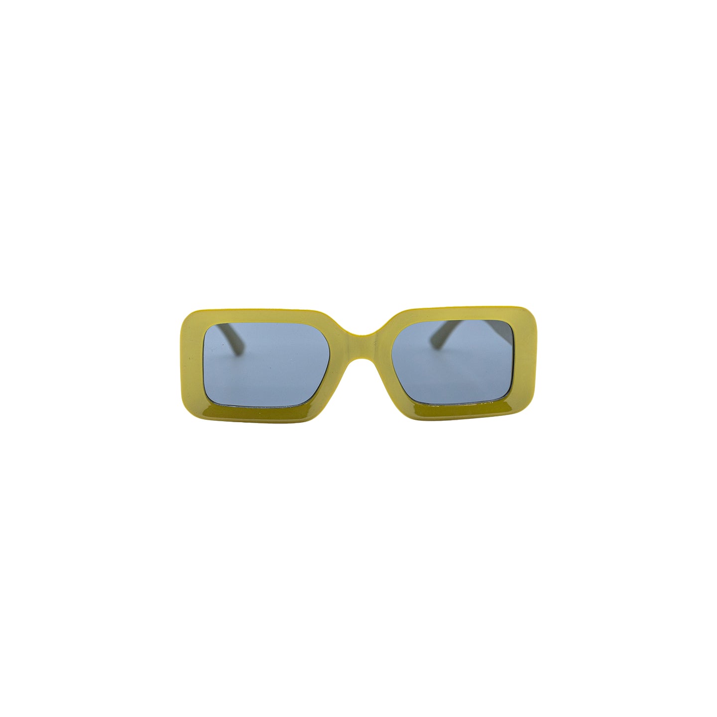 Block Frame Sunglasses - Green