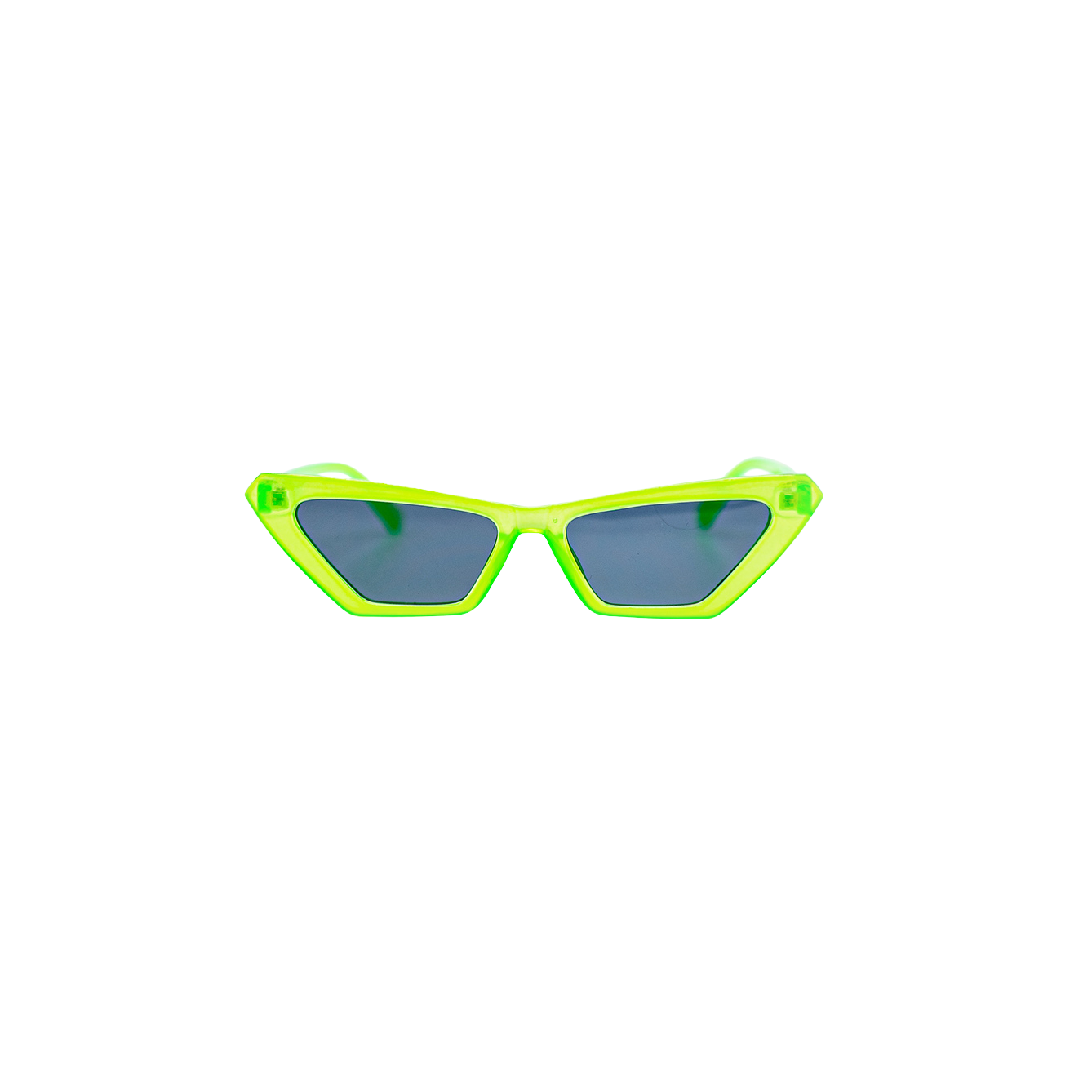 Neon Cateye Sunglasses - Green