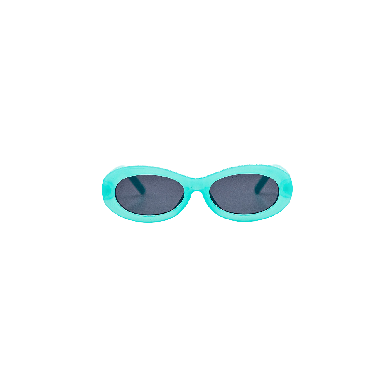 Nostalgic Oval Sunglasses - Sky Blue