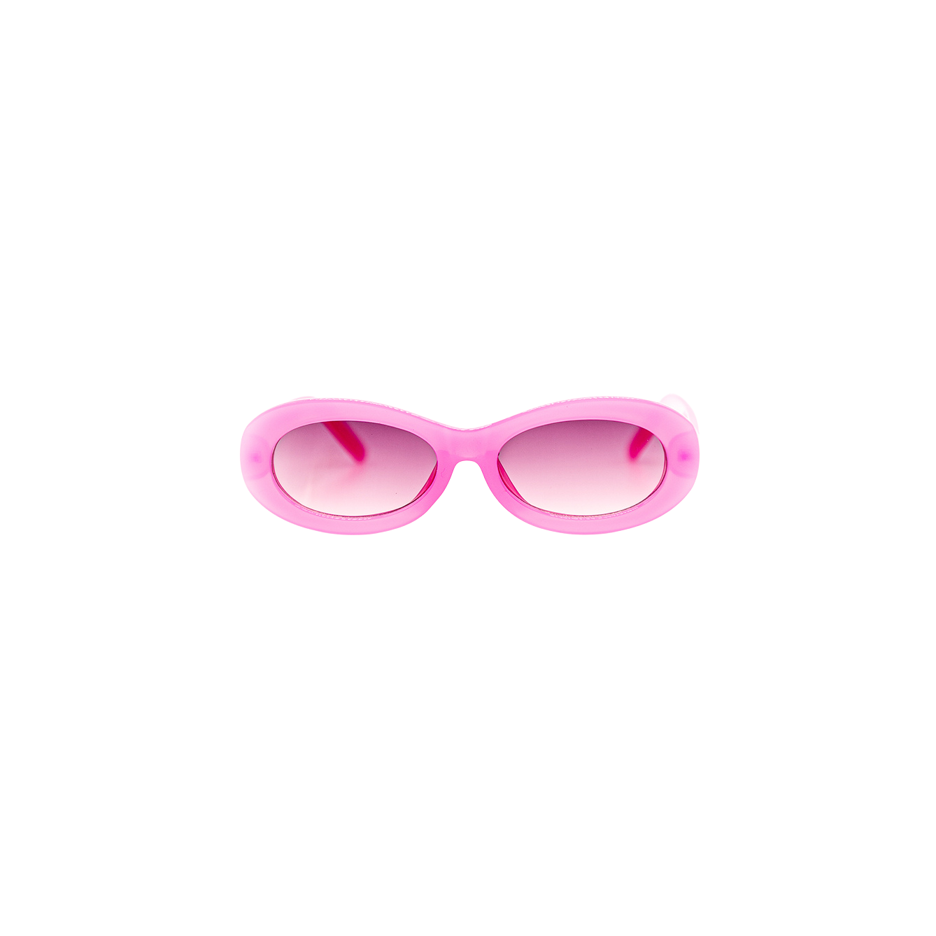 Nostalgic Oval Sunglasses - Pink