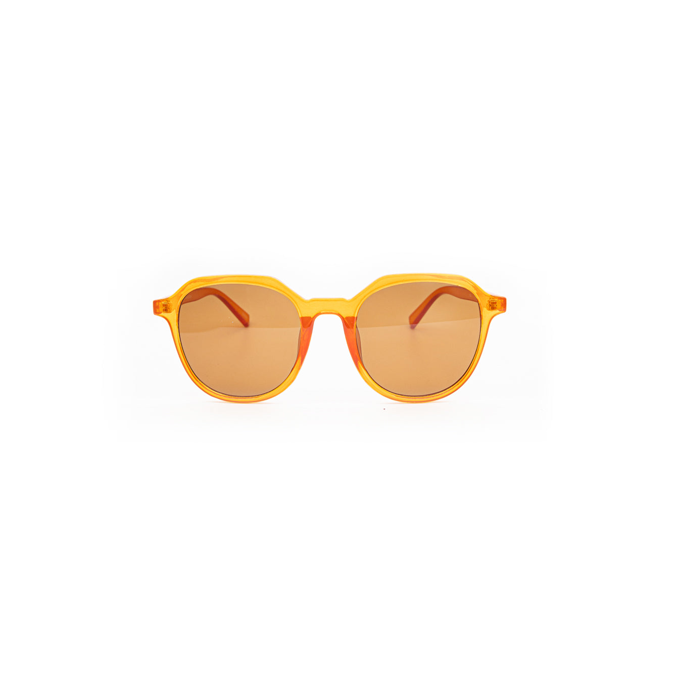 Simple Round Sunglasses - Orange