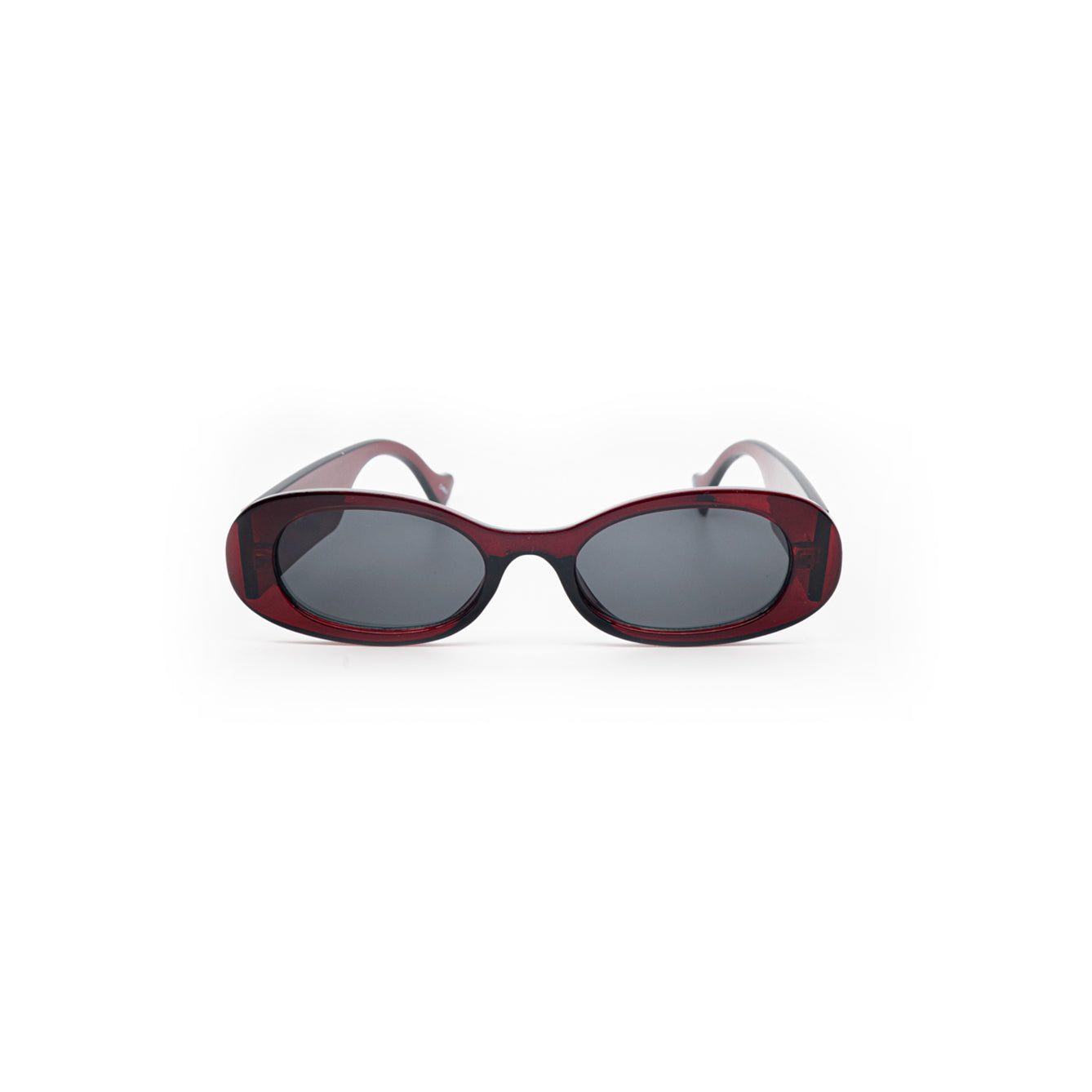 Retro Fashion Sunglasses - Dark Red