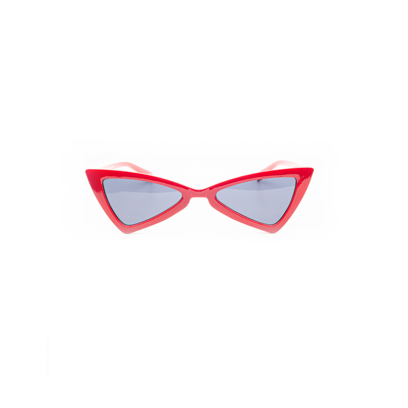 Triangular Chic Sunglasses - Red