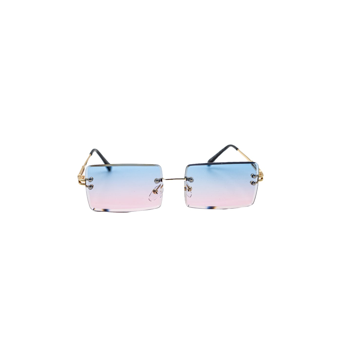 LUX Rectangle Sunglasses - Blue/Pink