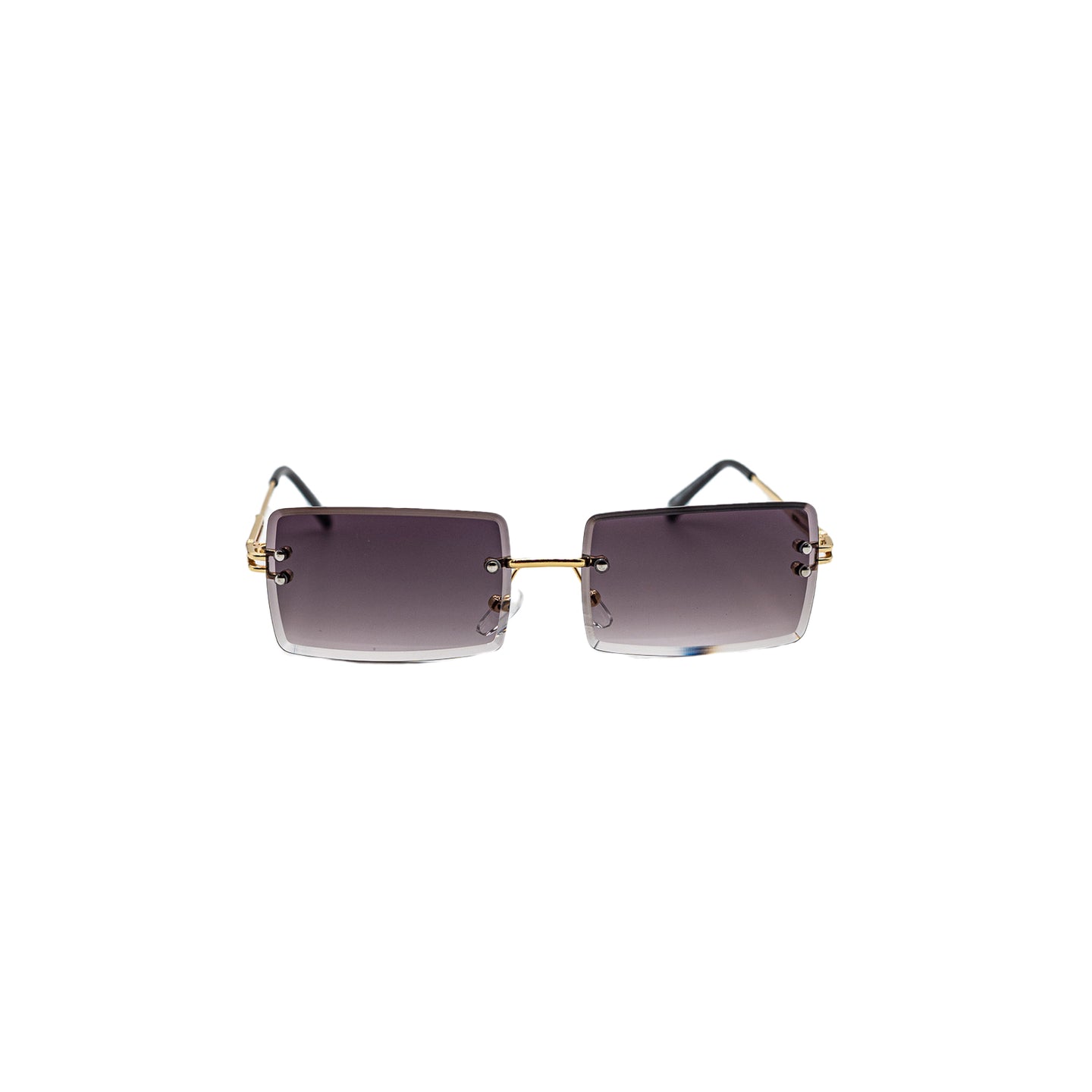 LUX Rectangle Sunglasses - Light Black