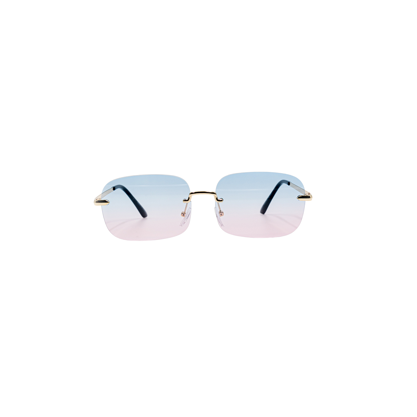 LUX Round Sunglasses - Blue/Pink