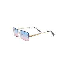 Load image into Gallery viewer, LUX Rectangle Sunglasses - Blue/Pink
