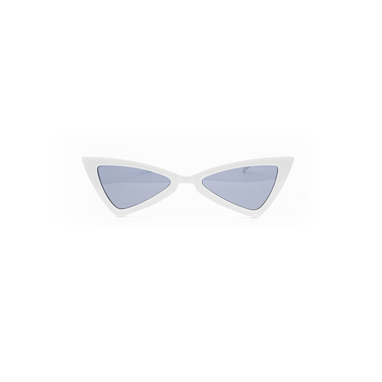 Triangular Chic Sunglasses - White