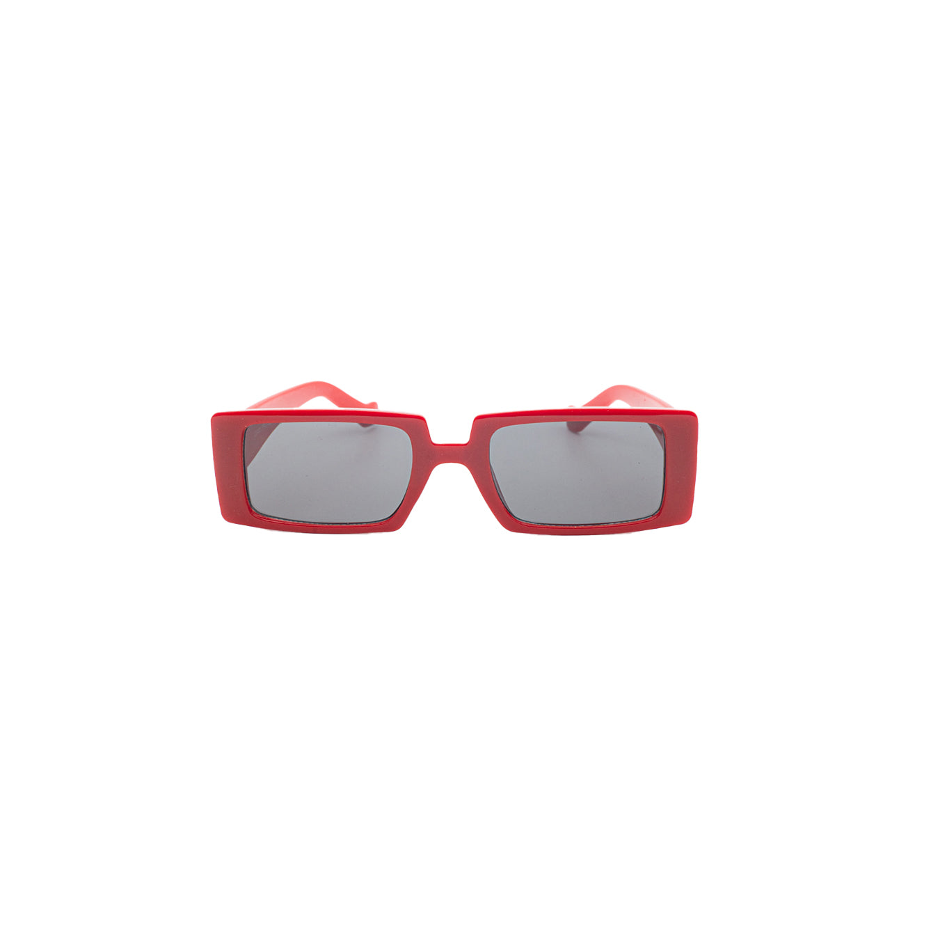 Boxy 90's Sunglasses - Red